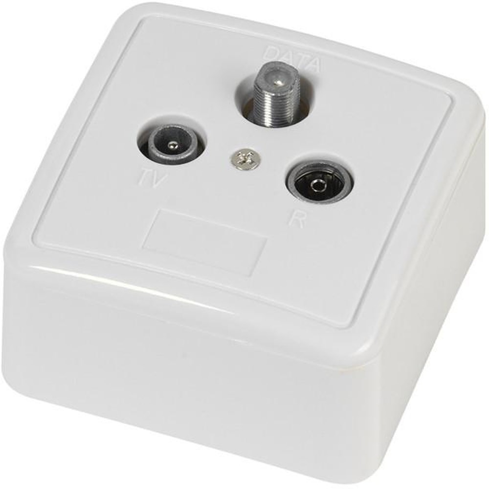 VIVANCO DVB-C BK CATV Antennen-Durchgangsdose 48071 30725279 3790₽