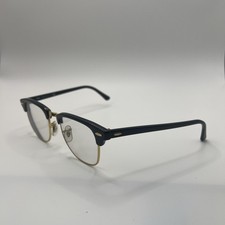 RAY-BAN RB 3016 W0365 BLACK GOLD CLUBMASTER AUTHENTIC FRAMES SUNGLASSES 49-21