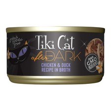 Tiki Cat After Dark Wet Cat Food, Chicken Duck, 2.8 oz. Cans, 12 Count