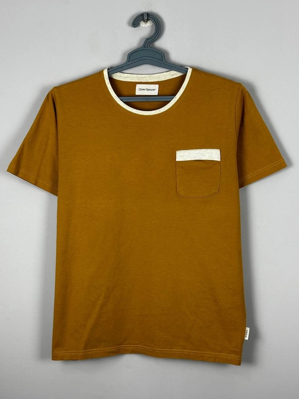 Oliver Spencer Casual Yellow Cotton T Shirt Size L