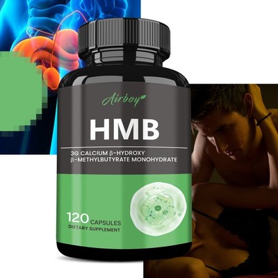 Airboy Super Potency HMB Supplement, 120 Capsules, Gluten-Free, For Men & Women
