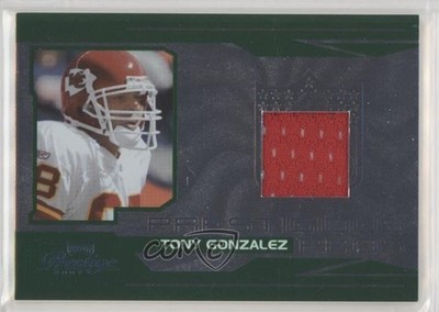 2007 Playoff Prestige Prestigious Pros Green Materials Tony Gonzalez HOF 2u3