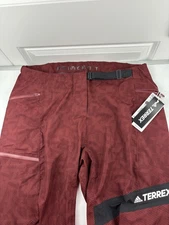 Adidas Terrex RAIN.RDY Primeknit Pants Shadow Red Men’s Size XL TALL