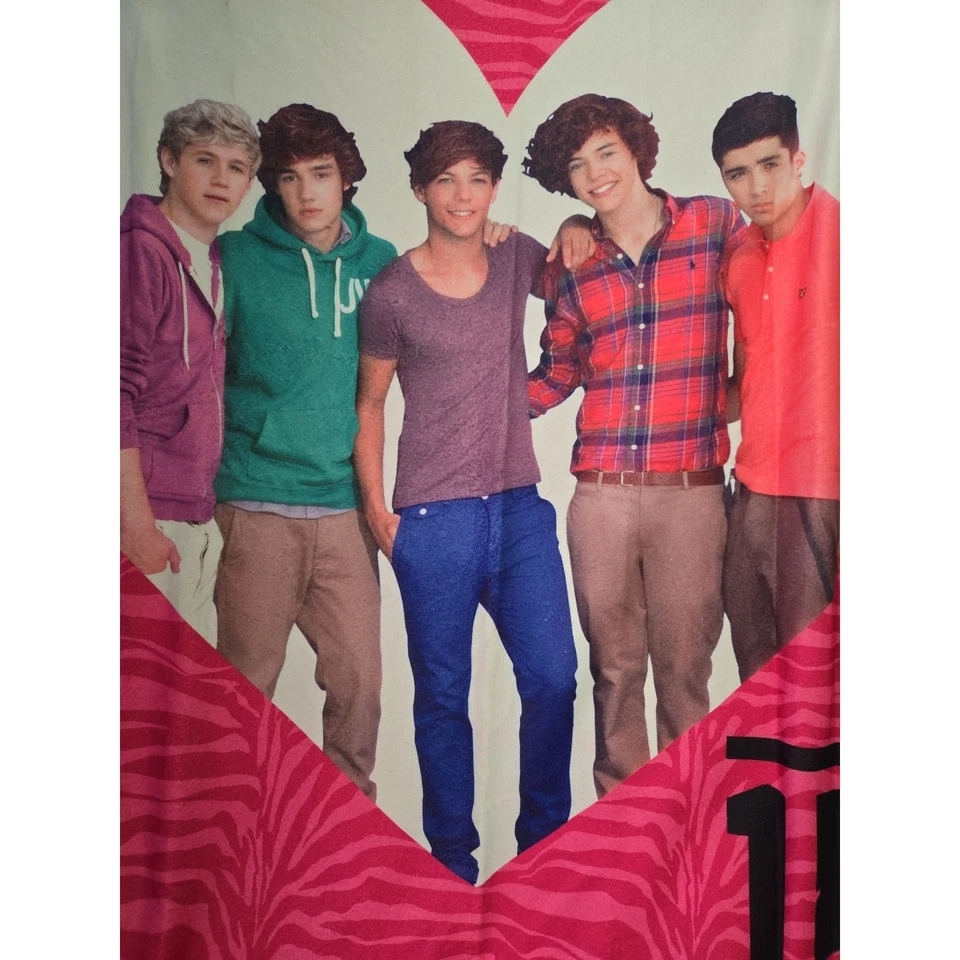 Manta ONE DIRECTION 1D Liam Zayn Niall Harry Louis Corazón Manta Tiro 50x60 Foto 3 de 4