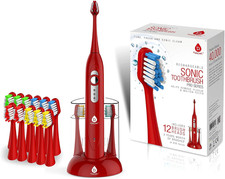 Pursonic S430 Power Rechargeable Sonic Toothbrush: 40,000 Strokes per Minute, 12