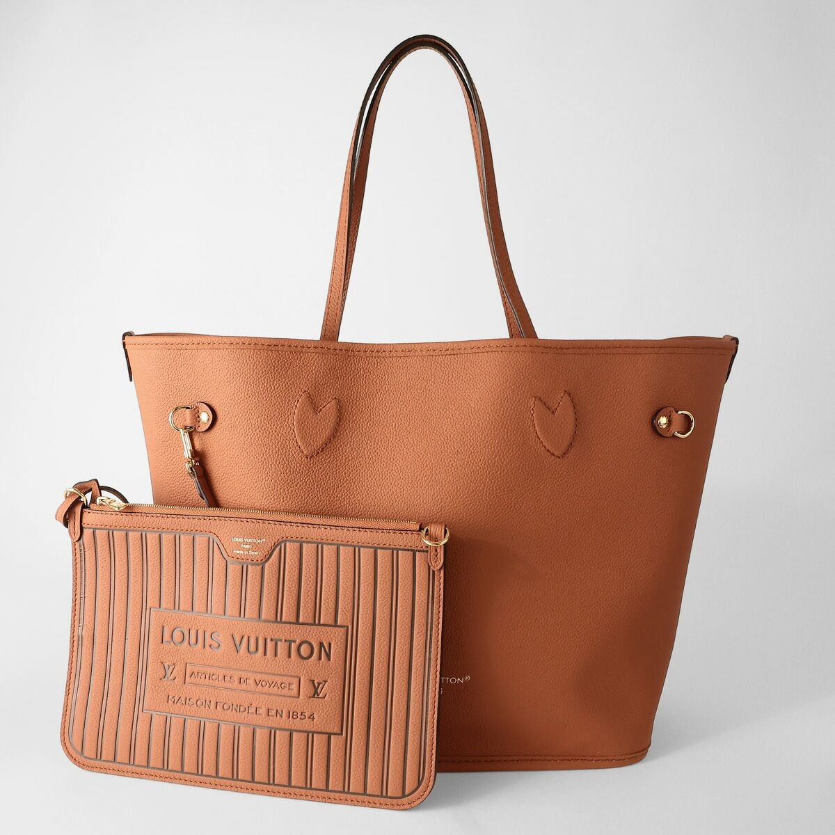 LOUIS VUITTON Tote Bag Neverfull Inside Out MM M12061 Tan Purse