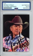George Strait AUTOGRAPH SIGNED Country Music Concert Photo Picture PSA DNA COA