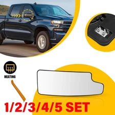Lower Mirror Glass Right Side For 2020-2021 GMC Sierra 1500 2500 3500 HD 1-5SET
