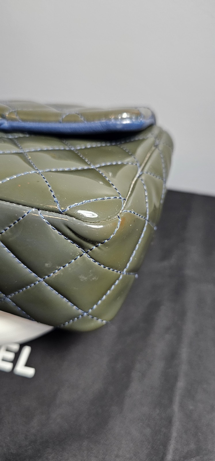 Chanel Mini Rectangular Flap Green Patent Leather… - image 7