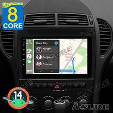 Android 14 Apple Carplay 4G+64G GPS Autoradio F&uuml;r Mercedes Benz SLK R171 280