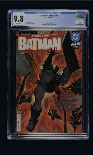 🔥 Absolute Batman #6 CGC 9.8 Graded Cover A 1st Print Nick Dragotta Cover 🔥