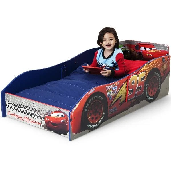 Lighting McQueen Children Bed Wooden Frame Sturdy Toddler Bedroom Furniture New - Image 4 of 4