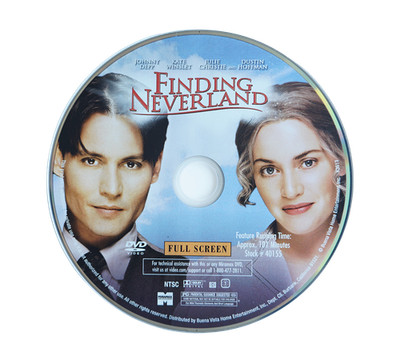 Finding Neverland DVD 2004 Full Screen Johnny Depp Disc Only 