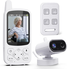 Room Monitors for Elderly Monitor with Camera and Audio, 2-Way Talk Baby Monitor