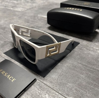 *rar* OVP Versace Sonnenbrille 0VE4403 Weiß Gold Full Set Biggie Shades Vintage