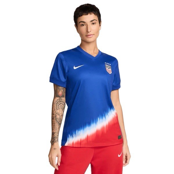 Size L- Nike USMNT 2024 Stadium Away Women's Soccer Replica Jersey, Old Royal.