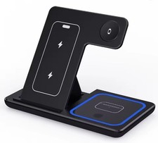 3in1 Wireless Charger Stand for iPhone, Apple Watch  AirPods 3in1 Fast Charger