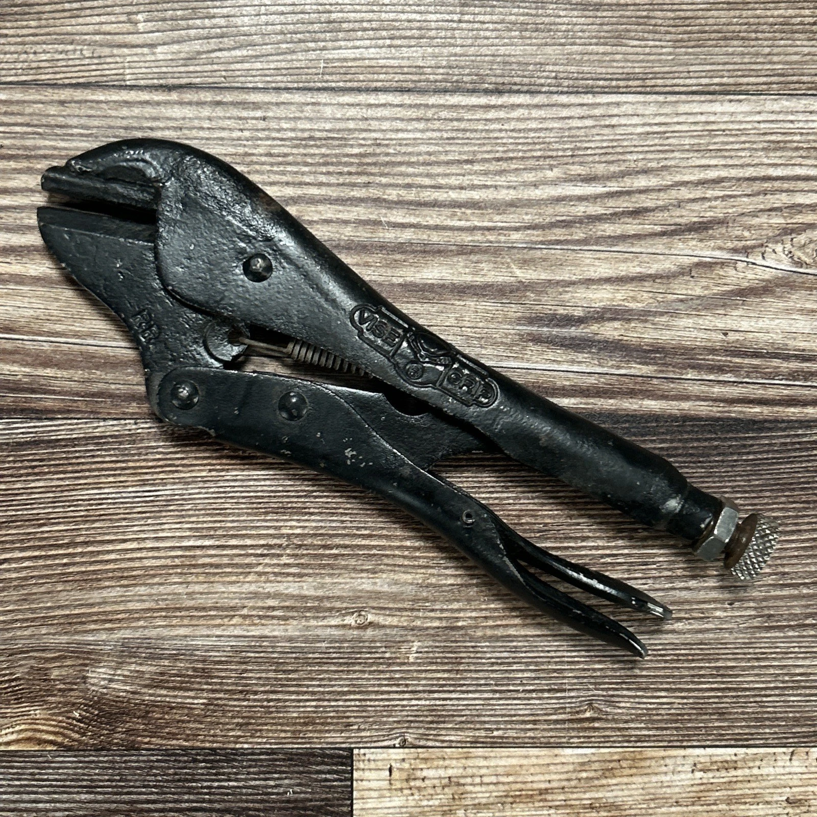 Vintage Petersen DeWitt Vise Grip 7 RR Pinch Off Locking Pliers NE USA 1960s