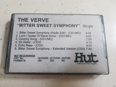 The Verve  Bitter Sweet Symphony  -6 Track Promo Cassette Tape Single