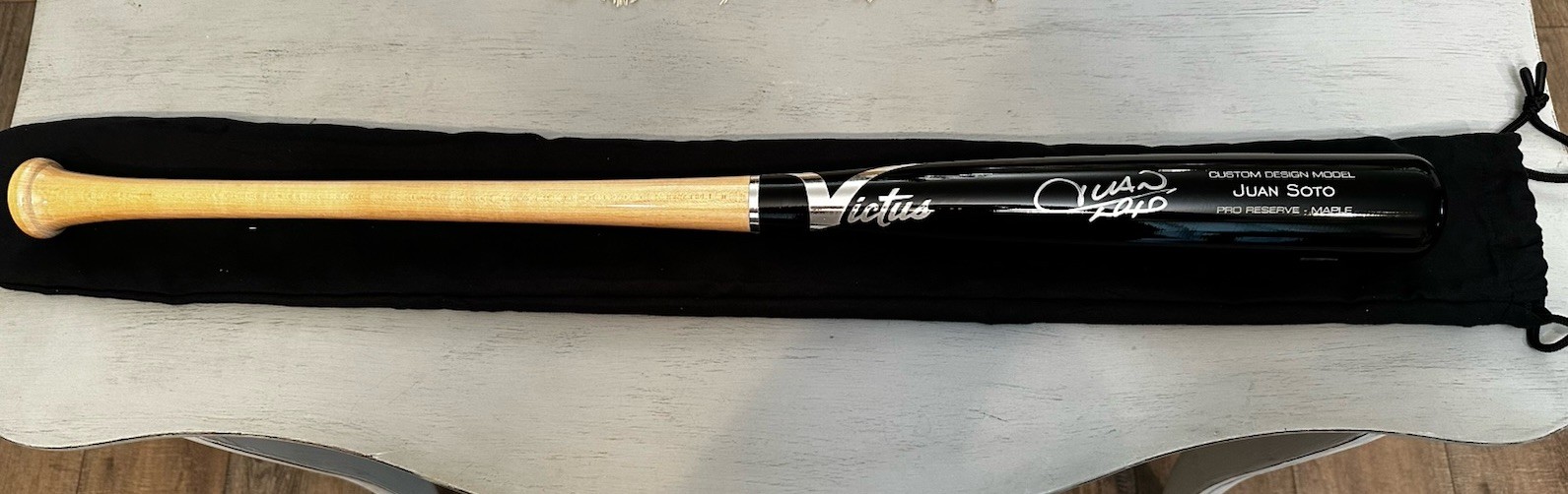 Juan Soto Autographed Signed New York Mets Victus Baseball Bat MLB & Fanatics Authentic 