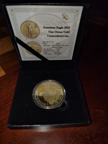 $50 American Gold Eagle 1 oz. 999 Fine Gold Bullion Coin