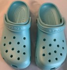 Aqua Marine Crocs M7 W9 pre owned Very Nice
