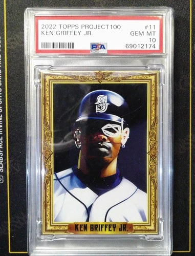 2022 TOPPS PROJECT100 #11 KEN GRIFFEY JR. /3999  PSA 10