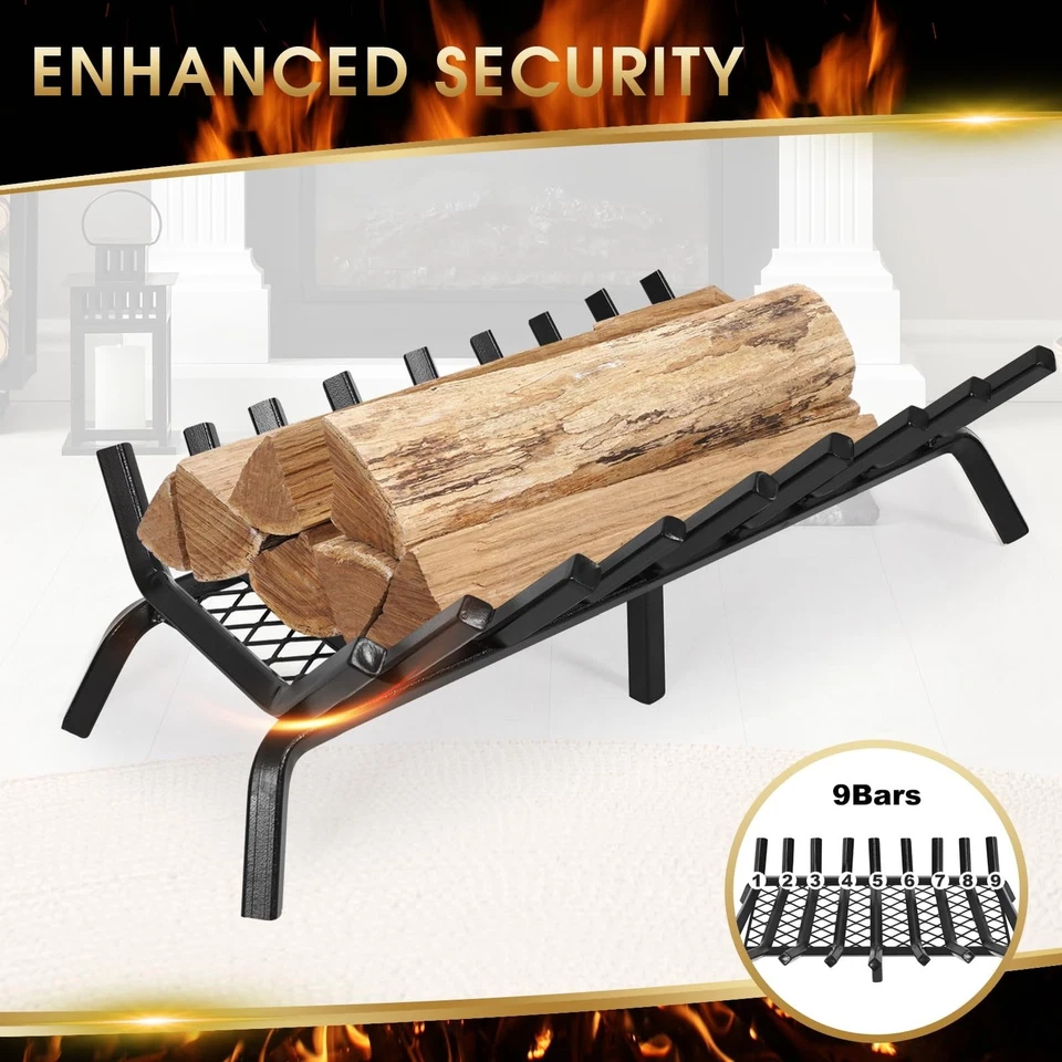 Rejilla de chimenea G GOOD GAIN con retenedor de brasas, acero de alta resistencia de 30 pulgadas para interiores... Foto 3 de 4