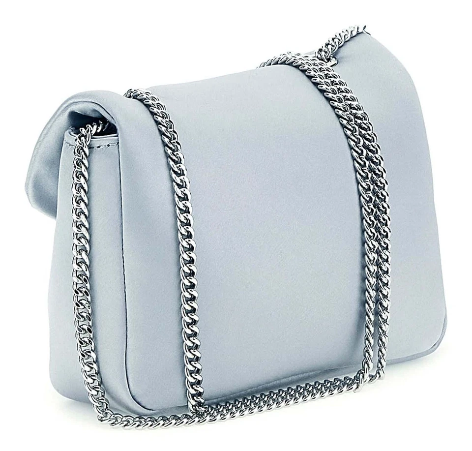 GUESS Prue Mini Convertible XBody Flap Umhängetasche Silver hellgrau Neu - Bild 2 von 3