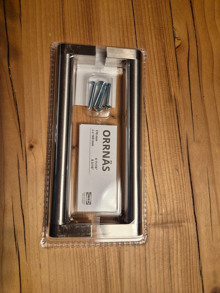 IKEA ORRNÄS 170 mm Griffe Edelstahl Küchengriffe, Griffe, Möbelgriffe