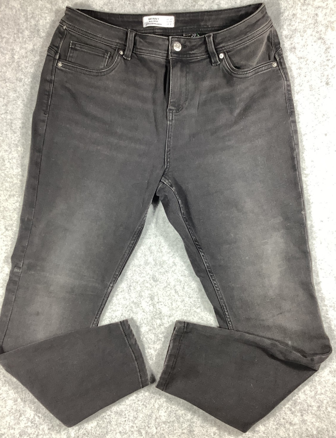 Next Skinny And Shape Mid Rise Jeans Women’s 16p Black 051x