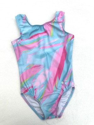 DESTIRA Leotard Gymnastics PINK BLUE YELLOW Dance Bodysuit GK Leo SIZE: CHILD XS
