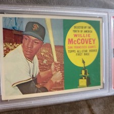 1960 Topps Willie McCovey #316 PSA 3 Rookie HOF Baseball Card  Very Good. rookie card picture