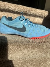 Nike Womens 10 Blue Zoom Rival M Multi Track  Field Shoes 806559-446