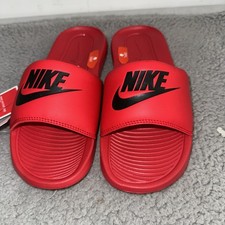  NEW Men NIKE VICTORI ONE SLIDES UNIVERSITY RED Size 6