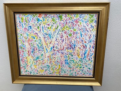 OIL PAINTING CANVAS SIGNED ARMAND BOUVIER STYLE FAUVISM WALKERS SS LE BOIS