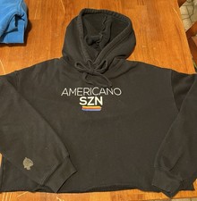 Dutch Bros Americano Szn Cropped Hoodie Women  s Size M