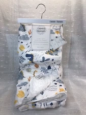 SL Home Fashions Dinosaur Baby Blanket Security Lovey Plush Boys Sherpa Lovey