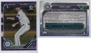 2019 Bowman Draft Chrome Purple Refractor /250 George Kirby #BDC-115