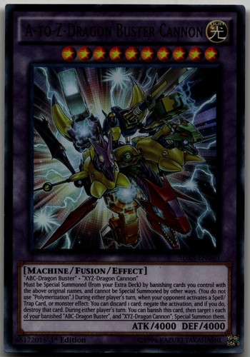 A-to-Z-Dragon Buster Cannon SDKS-EN040 YuGiOh Structure Deck: Seto Kaiba card