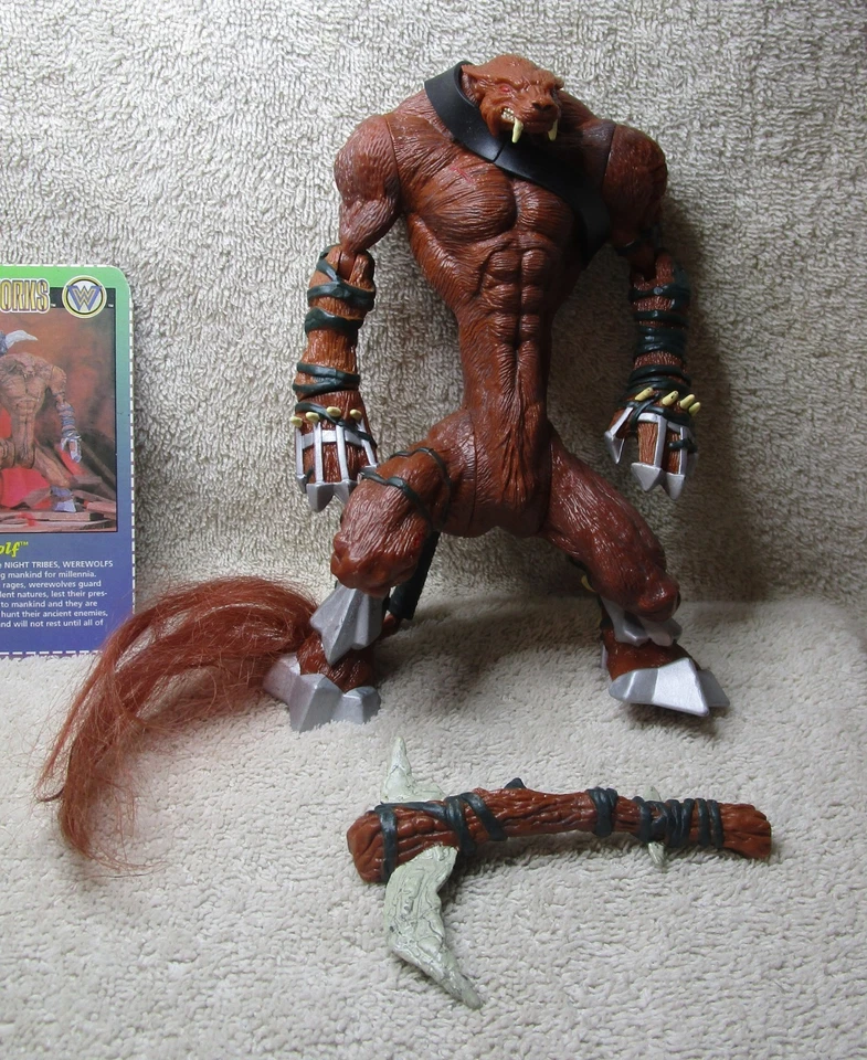 McFarlane Wetworks 1995 cómic hombre lobo figura suelta y completa y accesorios Foto 2 de 4