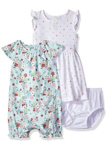9 outfits 12 Month NEW CARTERS Baby Girl Spring Summer Lot Romper Dress