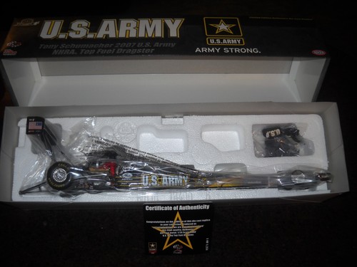 😎RC2-DSR*TONY SCHUMACHER 2007 U.S. ARMY NHRA DRAGSTER-1/24-1 of 1,251-NO.18879P - Picture 8 of 11