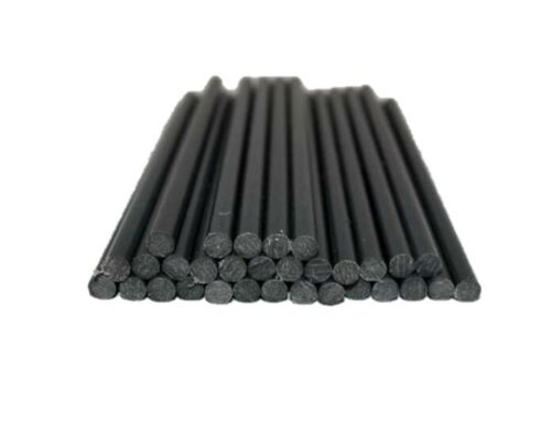 5x PVC Kunststoff Rundstab schwarz Ø 6mm x 300mm Kunststoff Stange Stab Stäbe - Bild 1 von 3
