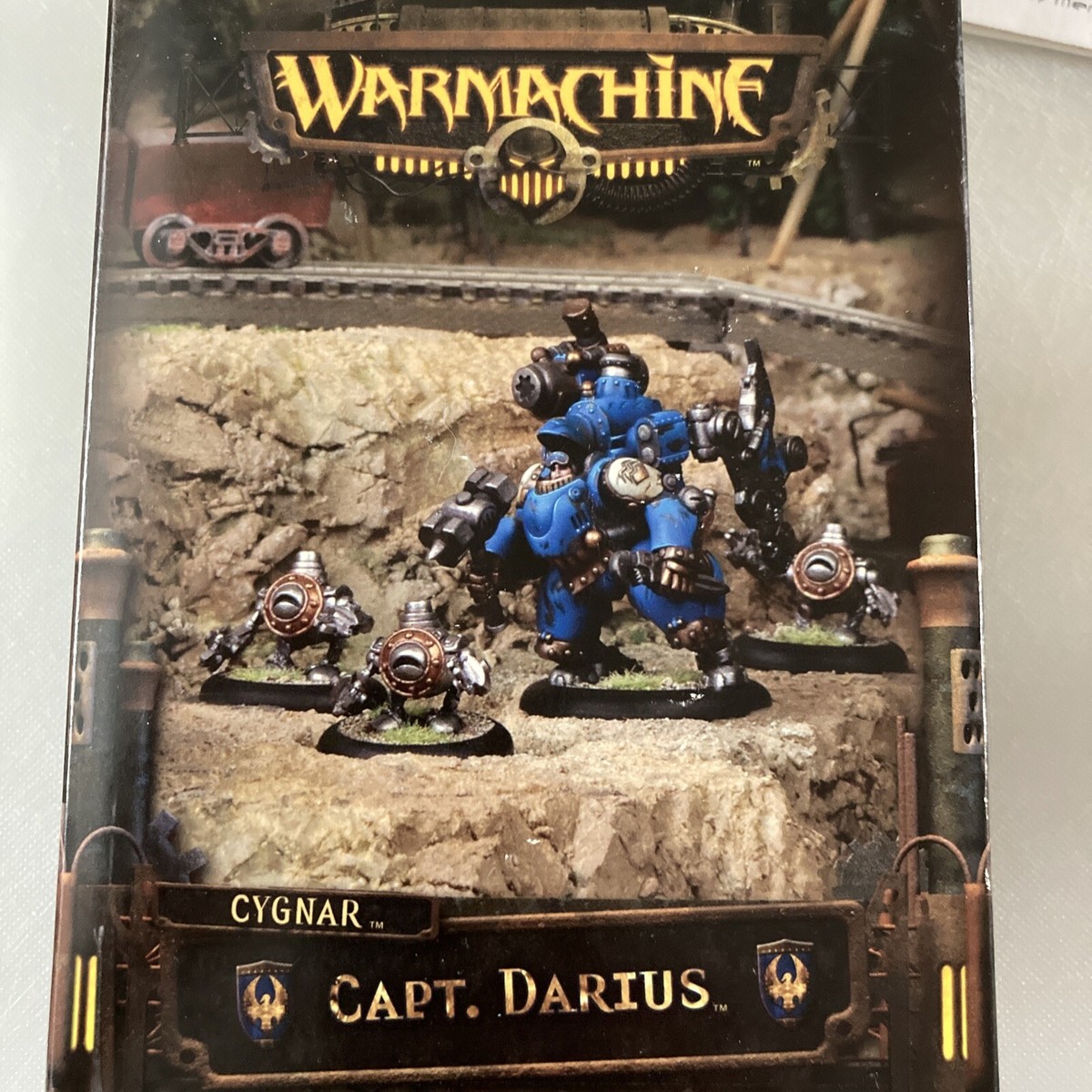 Warmachine - Cygnar - Capt E. Dominic Darius & Halfjacks