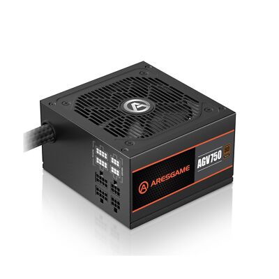 ARESGAME AGV Series 750W Power Supply, 80 Plus Bronze Certified, Semi Modular...