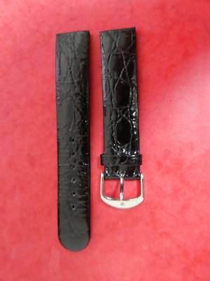 Genuine RADO leather strap with buckle, 18mm, black ( RA 10 )
