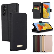 Flip Wallet Line Leather Stand Case Cover For Samsung Galaxy A/F/M-Series Phone