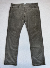 Frame L'Homme Slim Corduroy Jeans Mens Size 40 (42x33) Lilypad Olive Green