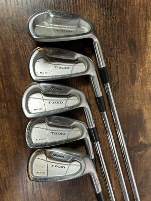 Mizuno T-Zoid MX-20  Iron Lot 4,6,7,9,P Grain Flow  Forged TT Dynalite Gold -